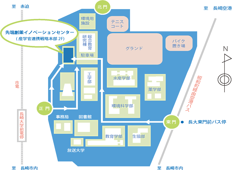 先端創薬イノベーションセンター(産学官連携戦略本部2F)
